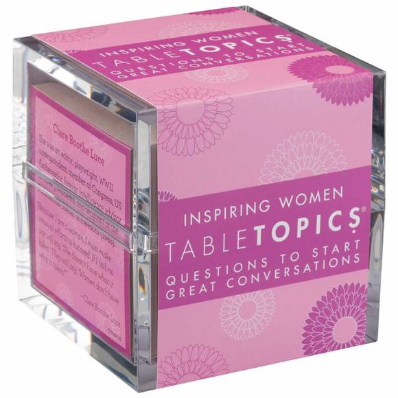 NEW TABLETOPICS conversation starters - inspiring women in pink/white - Picture 1 of 5